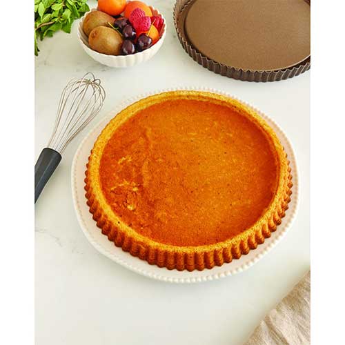 Moule à Tarte renversée cannelé anti-adhérent 28 cm - GOBEL pas cher