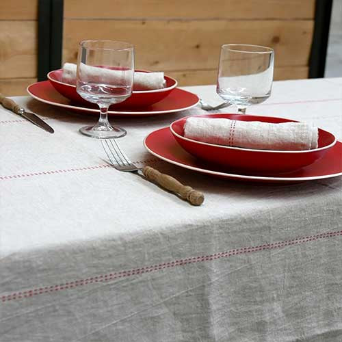 Nappe Rythmo BLANC - Charvet Editions rouge