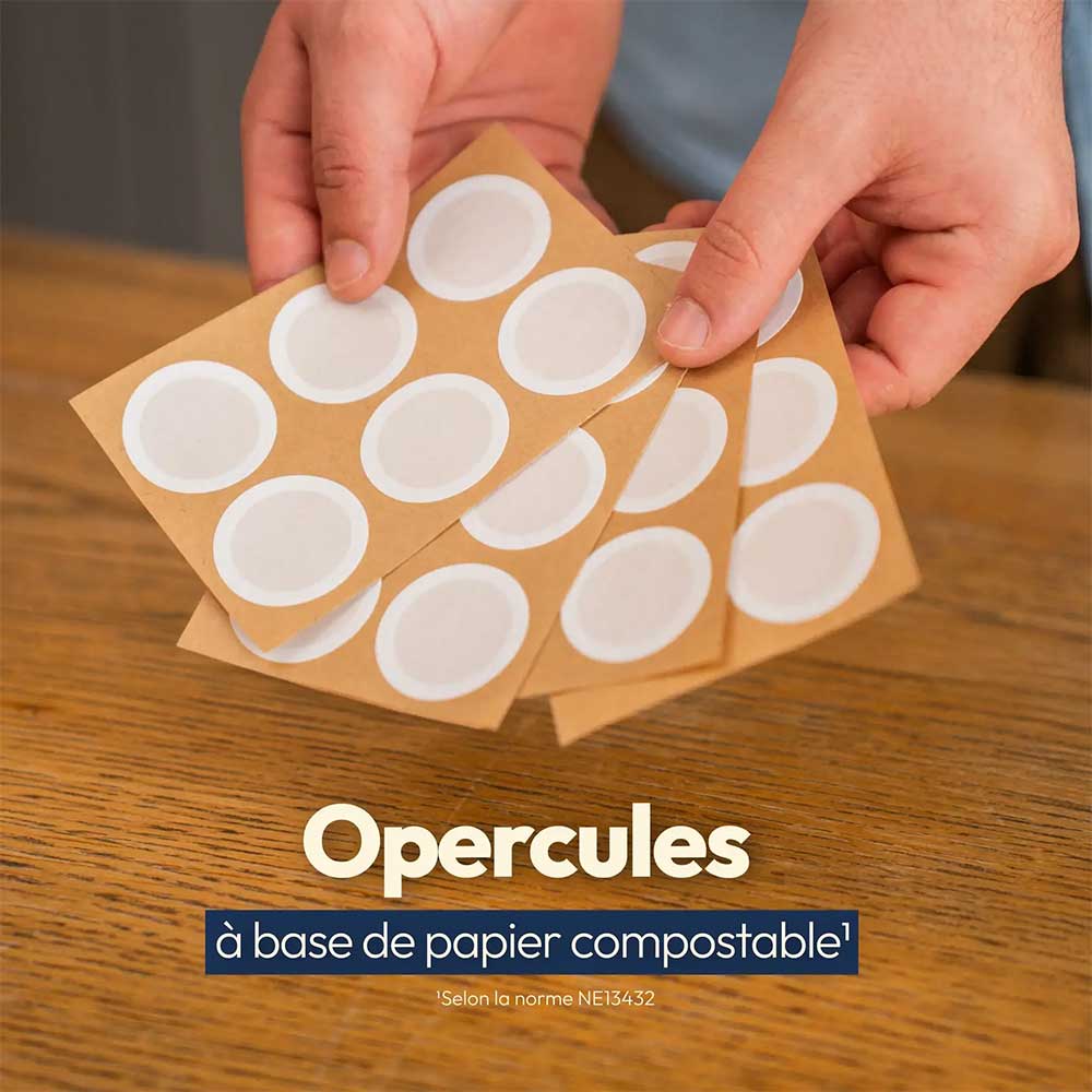 Opercules en papier compostable - CAPS ME en promotion