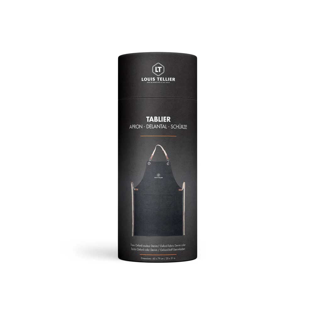 Tablier de cuisine couleur denim - LOUIS TELLIER