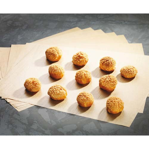 Papier cuisson siliconé kraft 500 Feuilles Ecopap 53 x 32,5 cm - MATFER