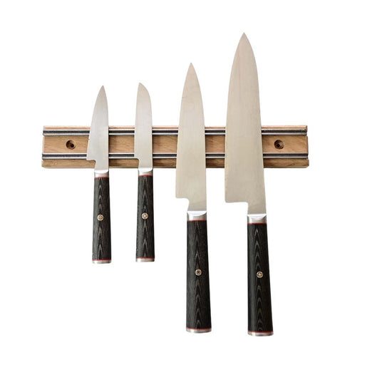 Barre Magnétique pour Couteaux Chêne massif 30 cm couteaux de cuisine