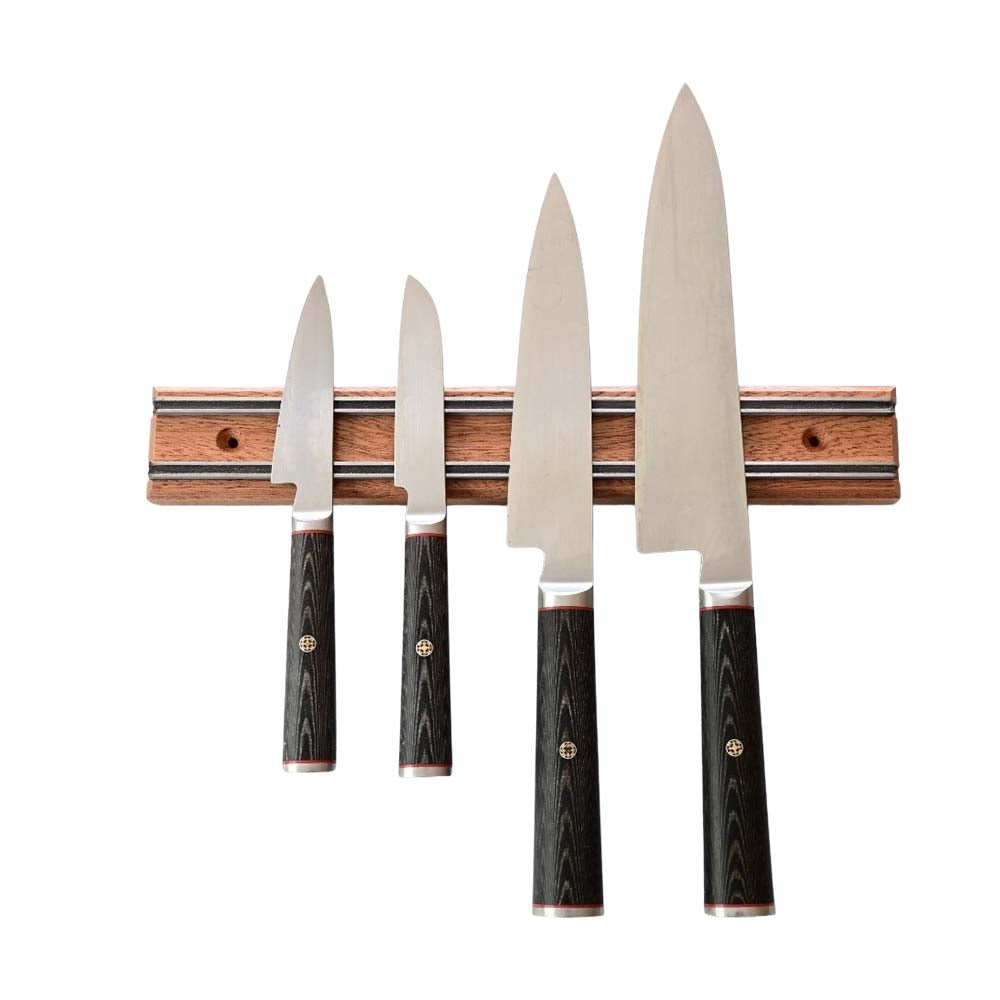 Barre Magnétique pour Couteaux Sapelli fabrication en France en bois artisanal