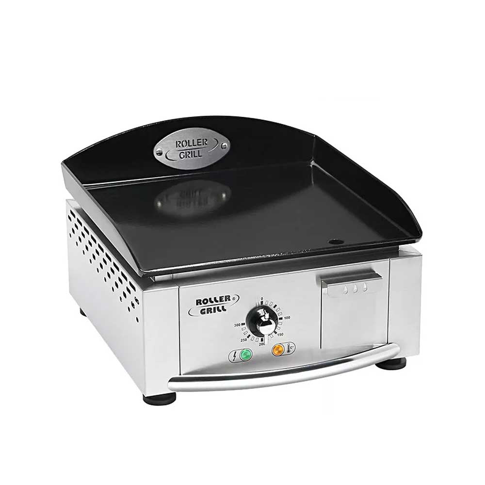 Plancha électrique inox avec plaque en émail 1 résistance – ROLLER GRILL