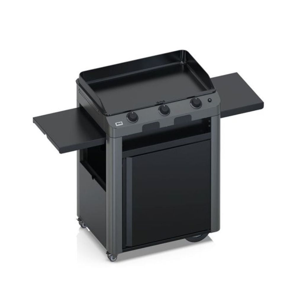 Plancha Gaz Fusion 75 sur Chariot Acier Gris Cargo – ENO