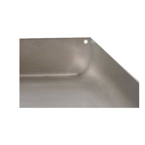 Plancha gaz inox IBANEZ 2 feux – PLANCHA TONIO bords arrondis