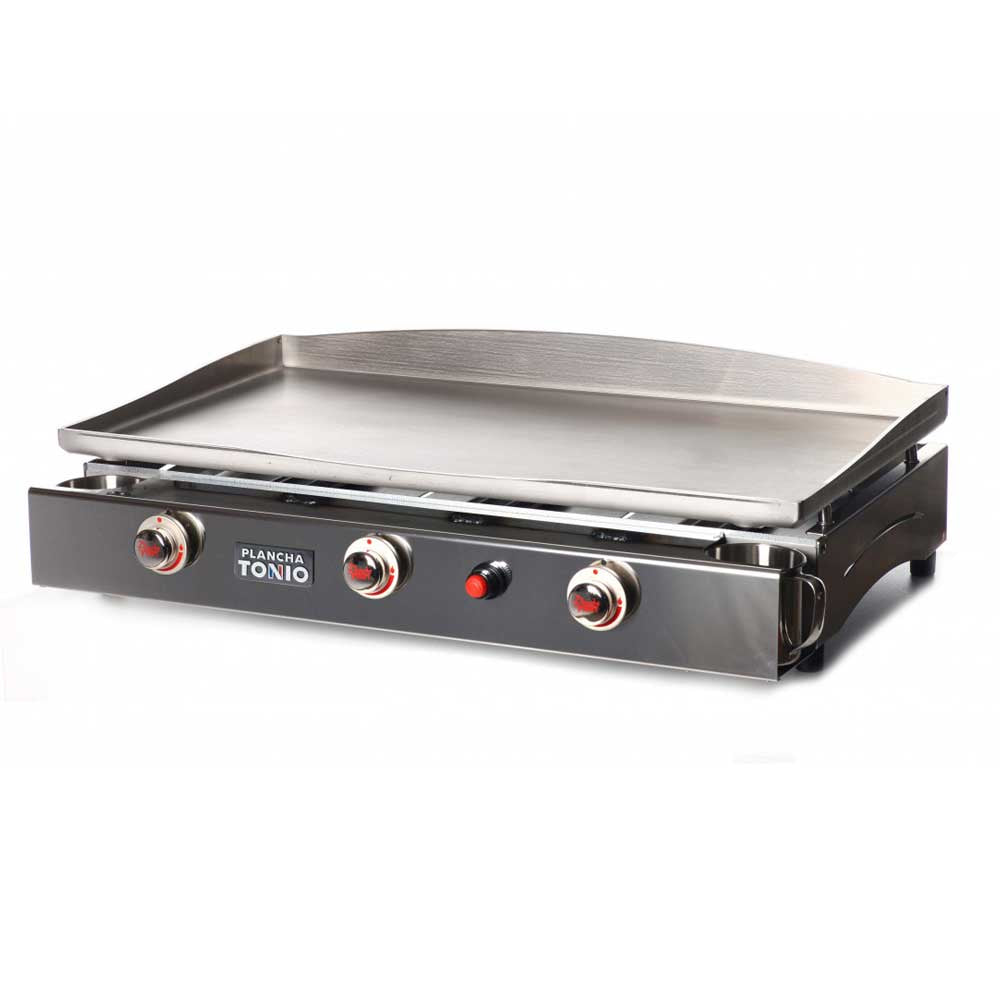 Plancha gaz inox LAGOA 3 feux – PLANCHA TONIO cuisson professionnelle