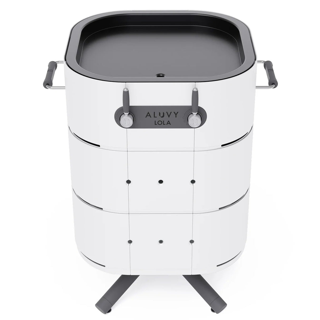 Plancha à gaz LOLA blanc basalte - ALUVY