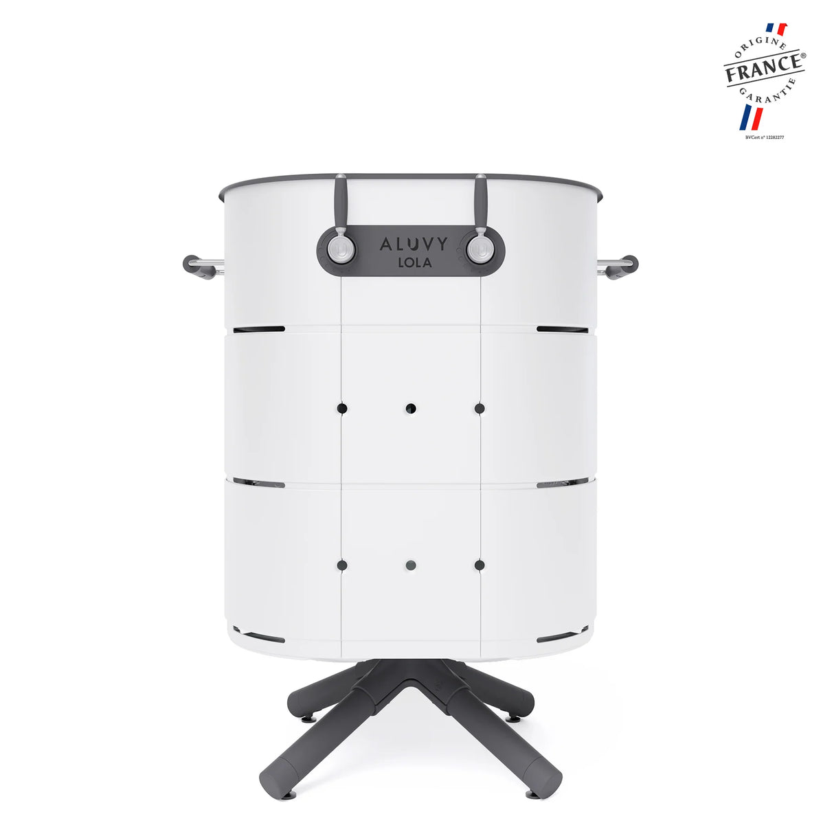 Plancha à gaz LOLA blanc basalte - ALUVY