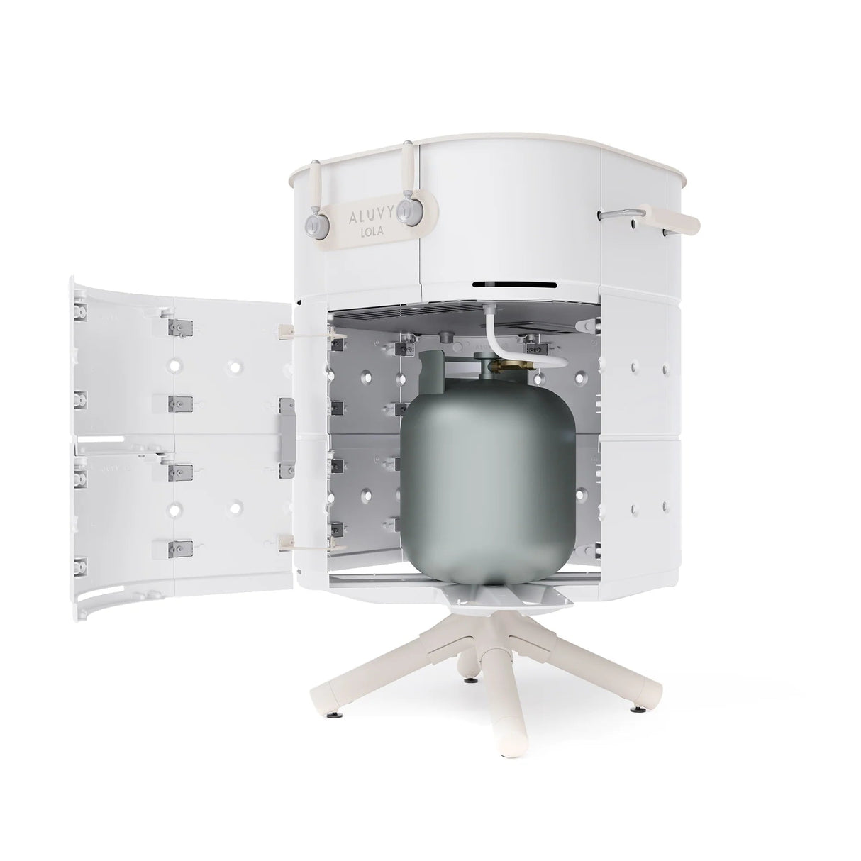 Plancha à gaz LOLA blanc original - ALUVY