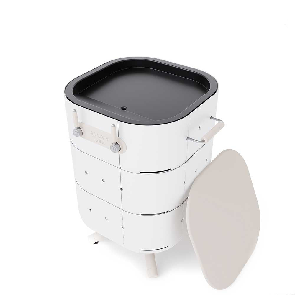 Plancha à gaz LOLA blanc perle - ALUVY