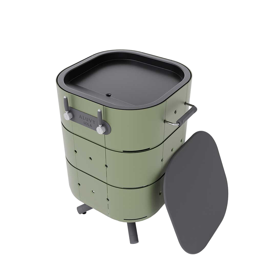 Plancha à gaz LOLA khaki basalte - ALUVY