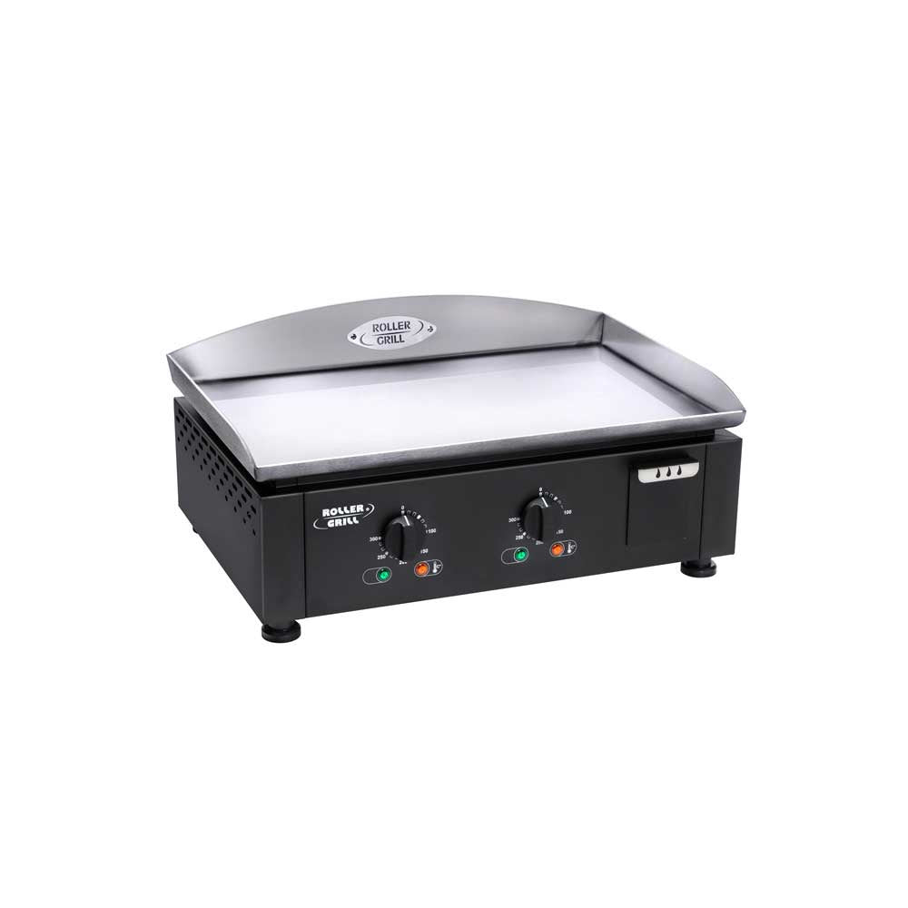 Plancha électrique plaque inox noir 2 résistances – ROLLER GRILL
