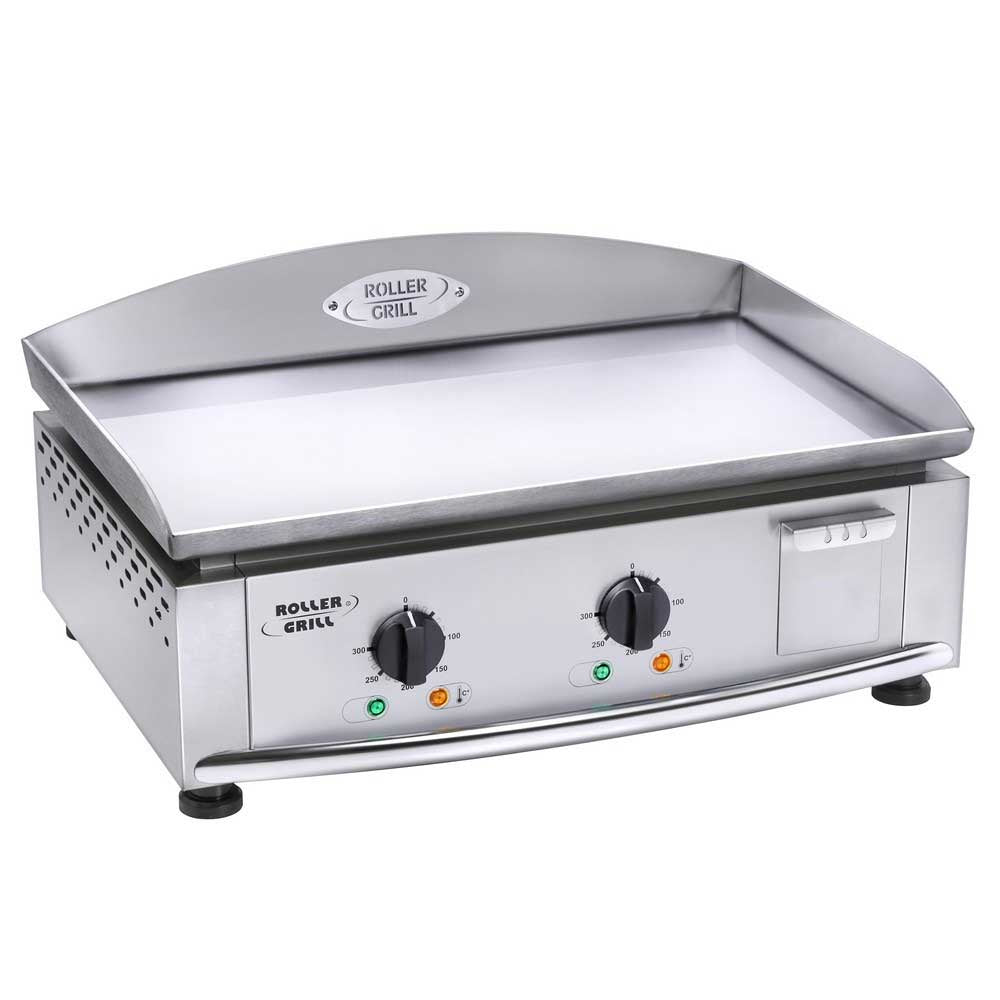 Plancha électrique tout inox 2 résistances - ROLLER GRILL