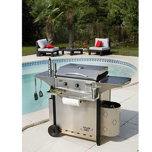 Plancha 600 avec couvercle - ROLLER GRILL