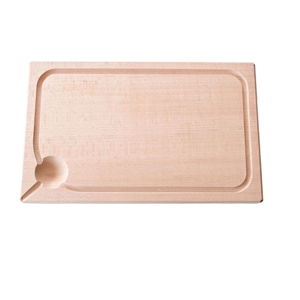 Planche à découper monobloc avec rigole en Hêtre - TOURNABOIS