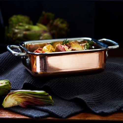 Plat rectangulaire Cuivre Allure Miniature - BAUMALU promotion