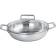 Plat Sautoir Inox Castel'Pro avec couvercle - CRISTEL