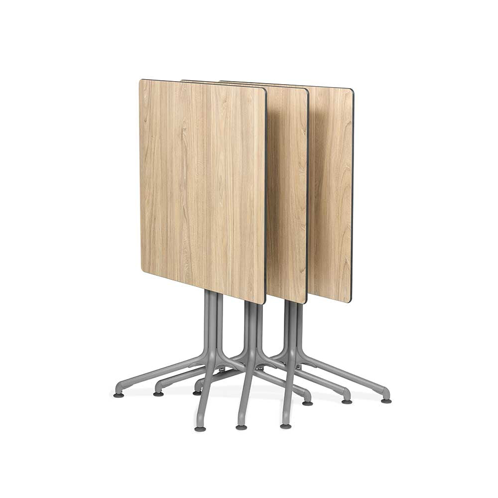 Plateau de table carré 69 cm Horizon panneau stratifié – LAFUMA bois pliant