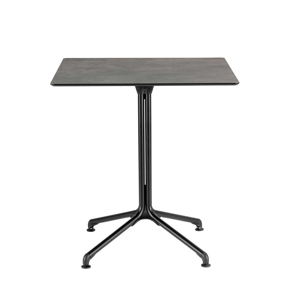 Plateau de table carré 69 cm Horizon panneau stratifié – LAFUMA à clipser fusain gris