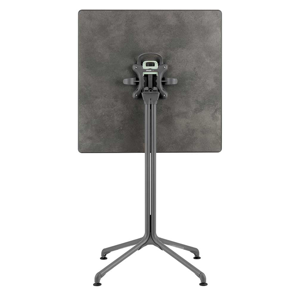 Plateau de table carré 69 cm Horizon panneau stratifié – LAFUMA fusain pliant