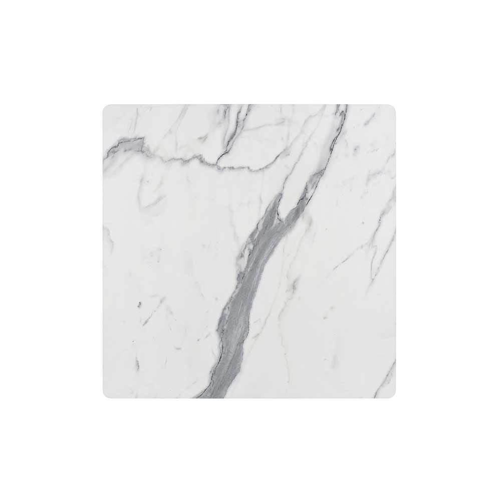 Plateau de table carré 69 cm Horizon panneau stratifié – LAFUMA marbre