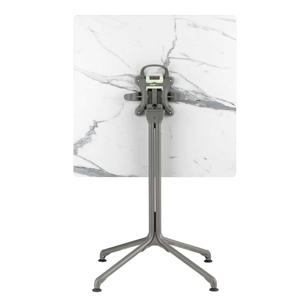 Plateau de table carré 69 cm Horizon panneau stratifié – LAFUMA marbre pliant