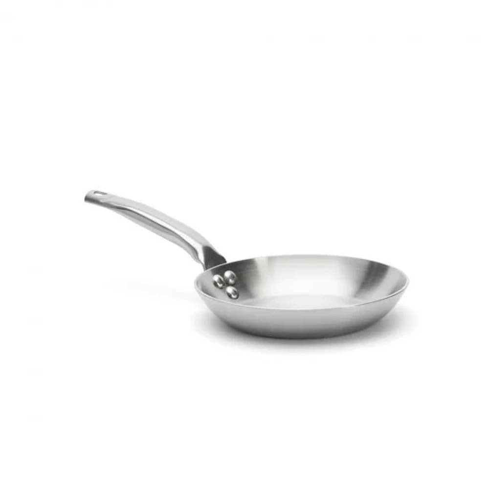 Poêle Alchimy Inox 20 cm - de BUYER manche fixe