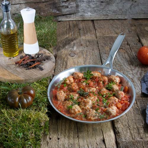 Poêle Professionnelle Inox Castel'Pro - CRISTEL n'accroche pas, cuisine professionnelle dans l'inox