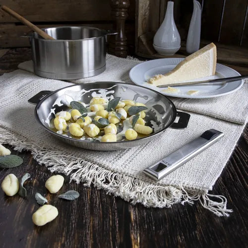 Poêles inox STRATE avec poignée INCLUSE - CRISTEL cuisson maitrisée