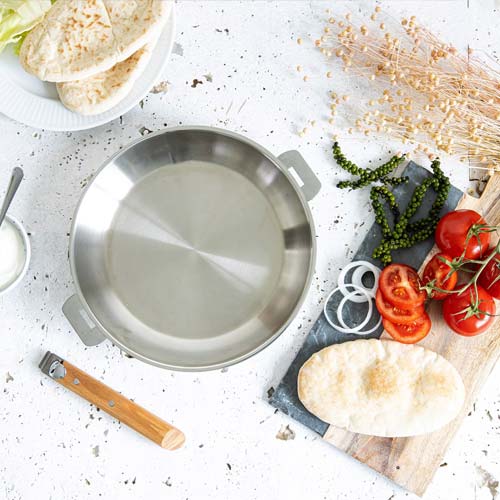 Poêle inox Mutine poignée amovible - CRISTEL meilleur prix