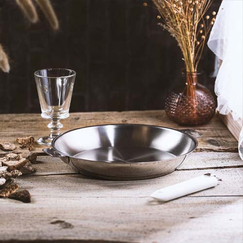 Poêle inox Mutine poignée amovible - CRISTEL fabrication française