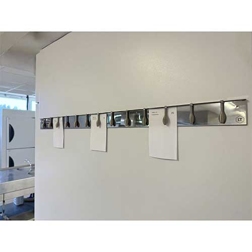 Porte-Fiches aimanté inox 13 Ressorts 100cm - Louis Tellier pas cher