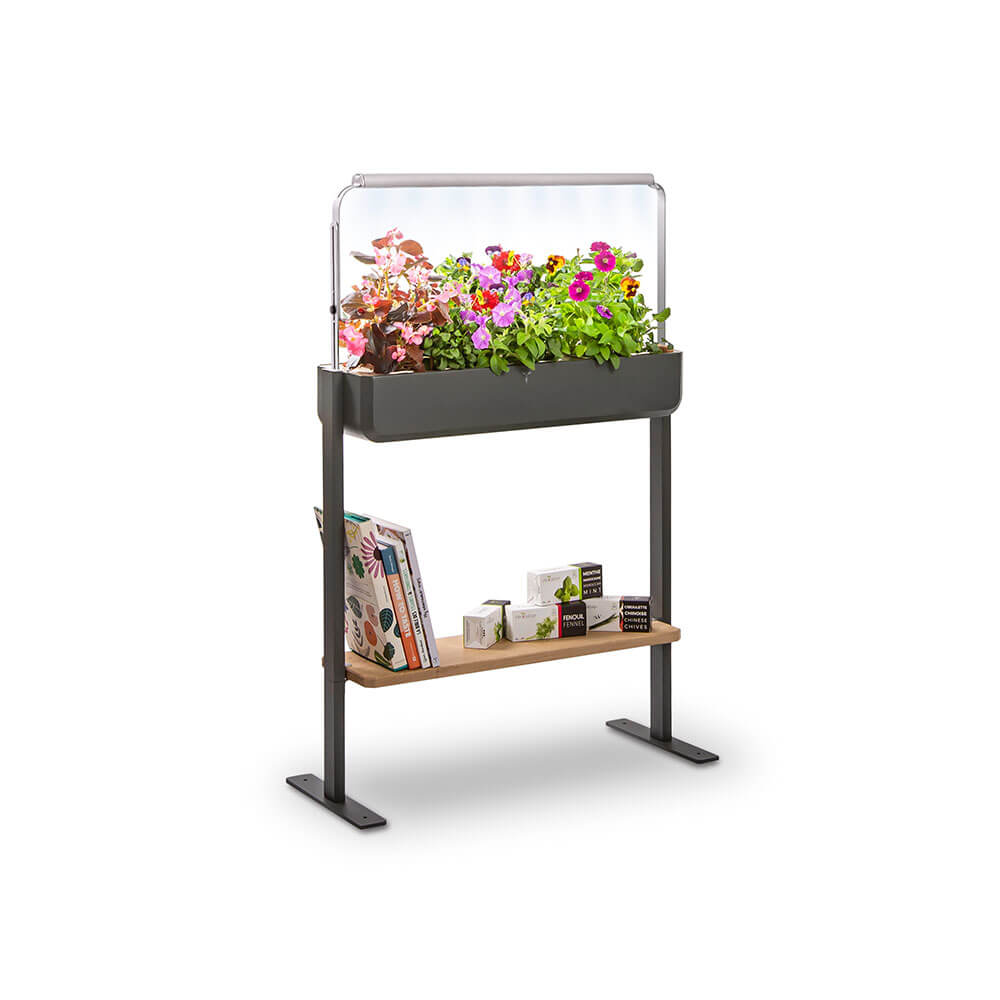 Photo d'ambiance du Potager Gourmet Intérieur 1 Bac avec Etagère et 6 Lingots OFFERTS - VERITABLE