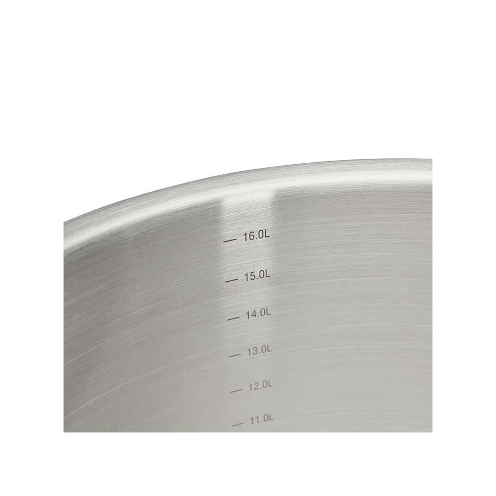Vue intérieur de la marmite traiteur en inox PRIM'APPETY - DE BUYER