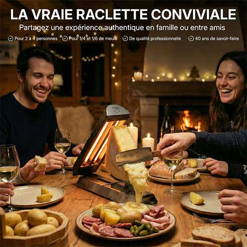 Appareil à raclette Traditionnel 2 Personnes - LOUIS TELLIER offre