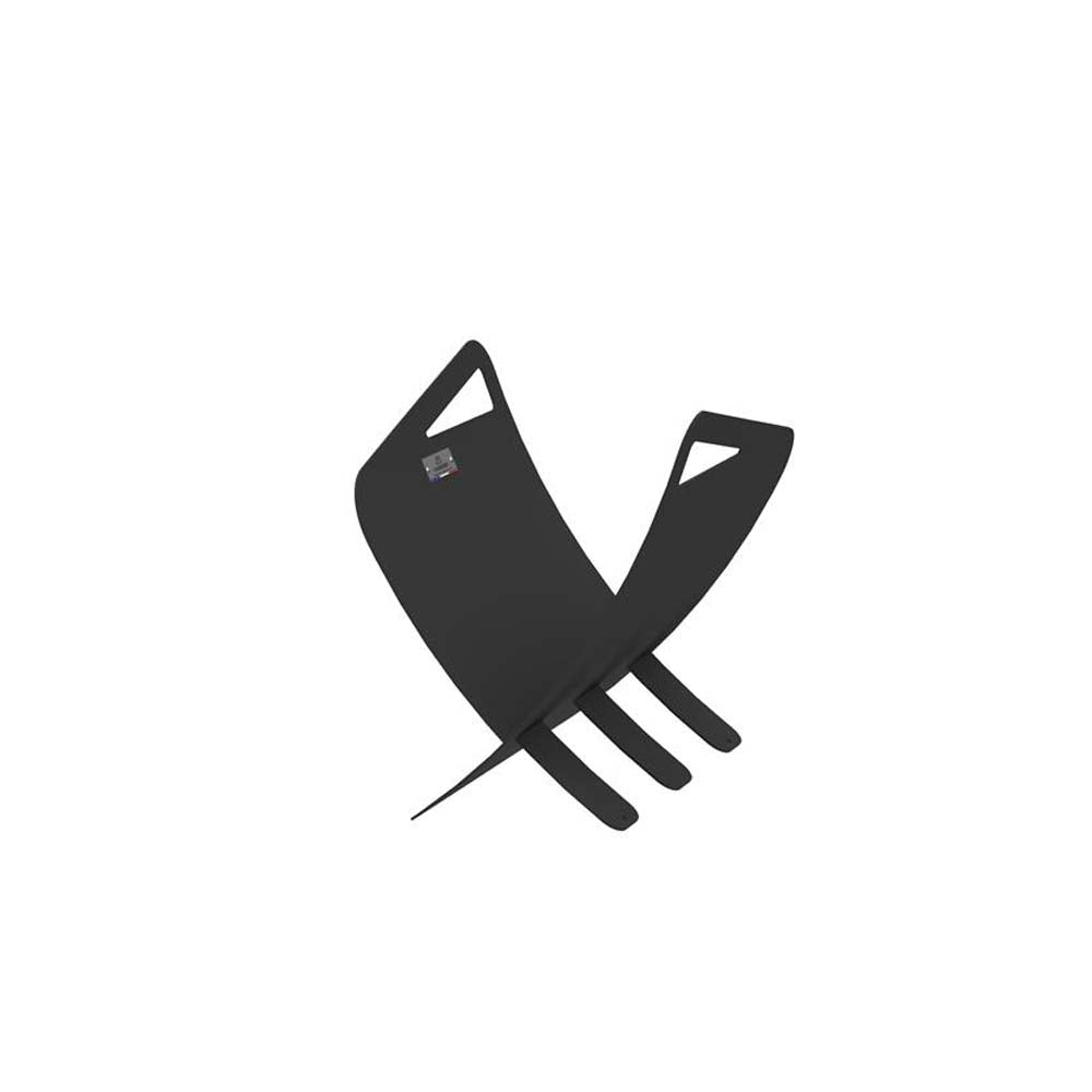 Range-bûches Moderne arrondi Noir - LE MARQUIER