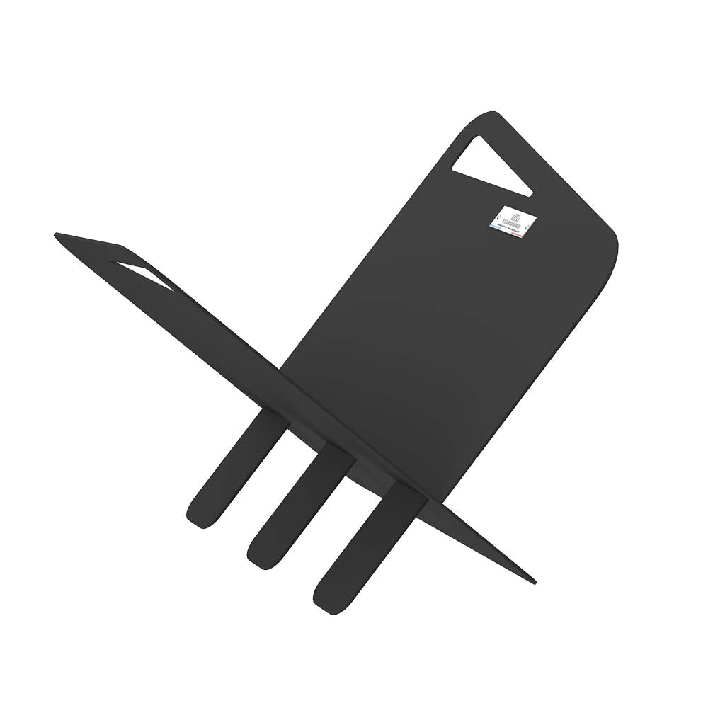 Range-bûches Moderne droit Noir - LE MARQUIER chic