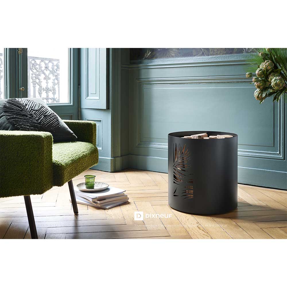 Range-bûches BORNEO dans un salon - DIXNEUF