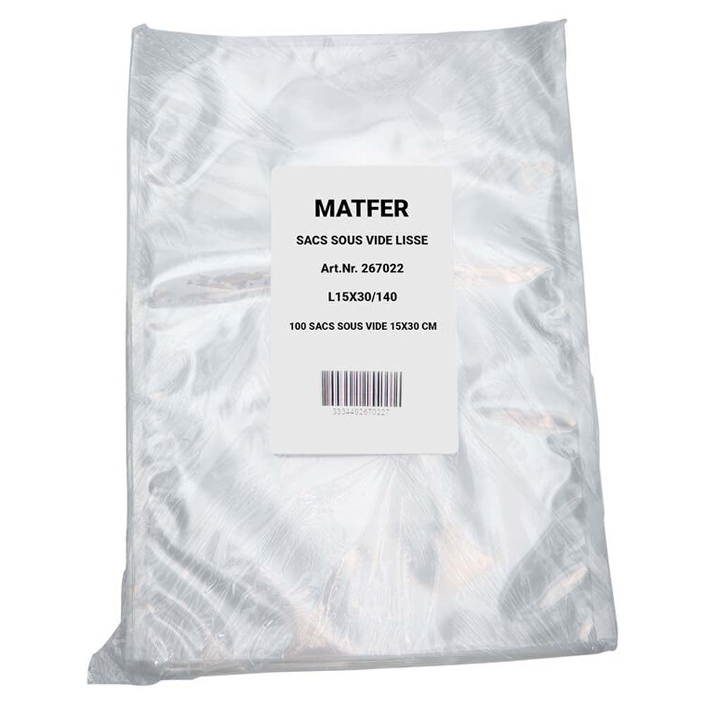 Sacs Sous-Vide Lisses 90 Microns - MATFER BOURGEAT