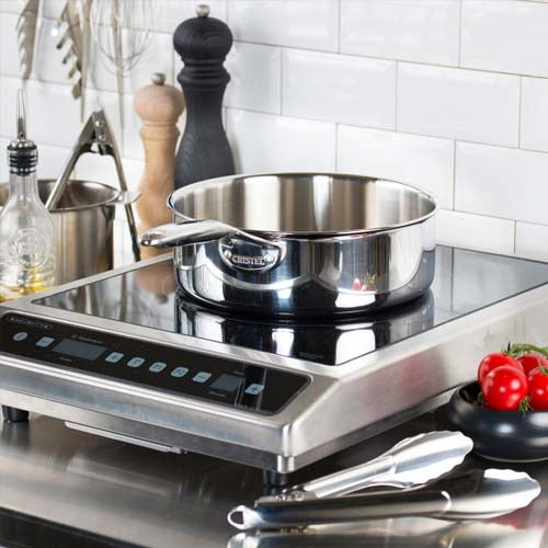 Sauteuse Inox droite Castel'Pro - CRISTEL sans fond