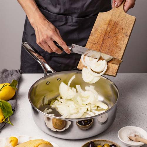 Sauteuse Inox droite Castel'Pro - CRISTEL cuisine professionnelle cuisson maitrisée