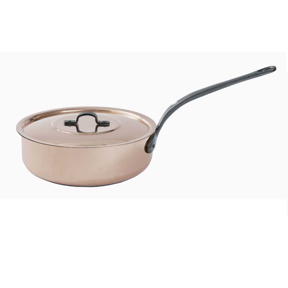 Sauteuse Céramique B'chef avec couvercle inclus - BAUMALU cuivre