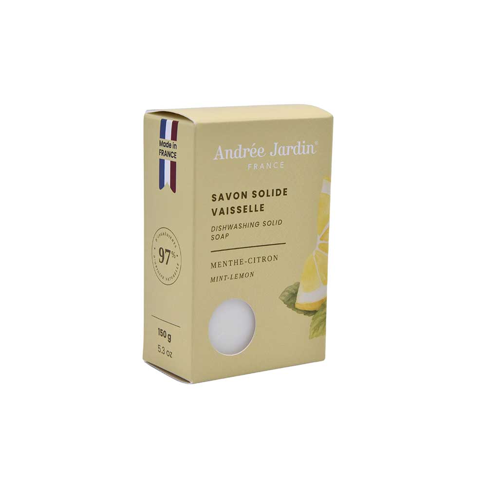 Savon Solide pour la vaisselle menthe citron - ANDREE JARDIN