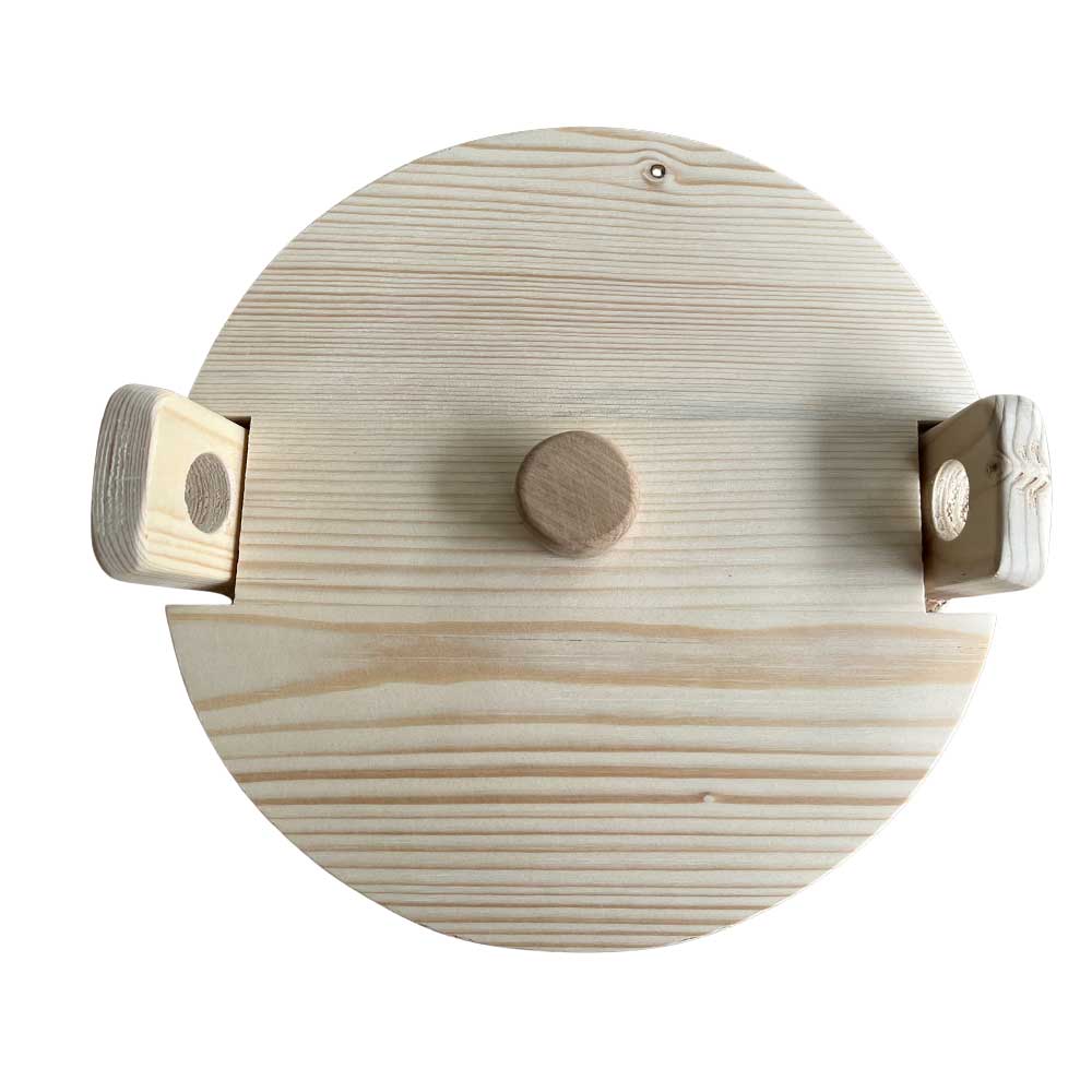 Seille Patatière en bois - Le Comptoir de France vu du dessus