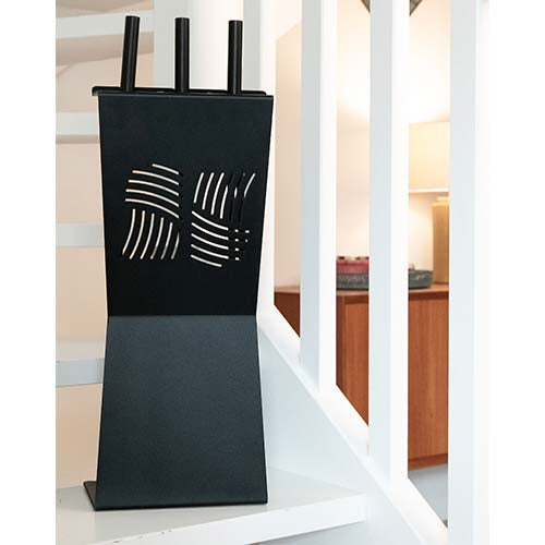 Serviteur Essentiel Droit Noir - LE MARQUIER décoration sobre utile feu