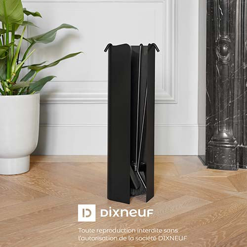 Serviteur pour cheminée EDGE - DIXNEUF noir coloris sobre peu salissant