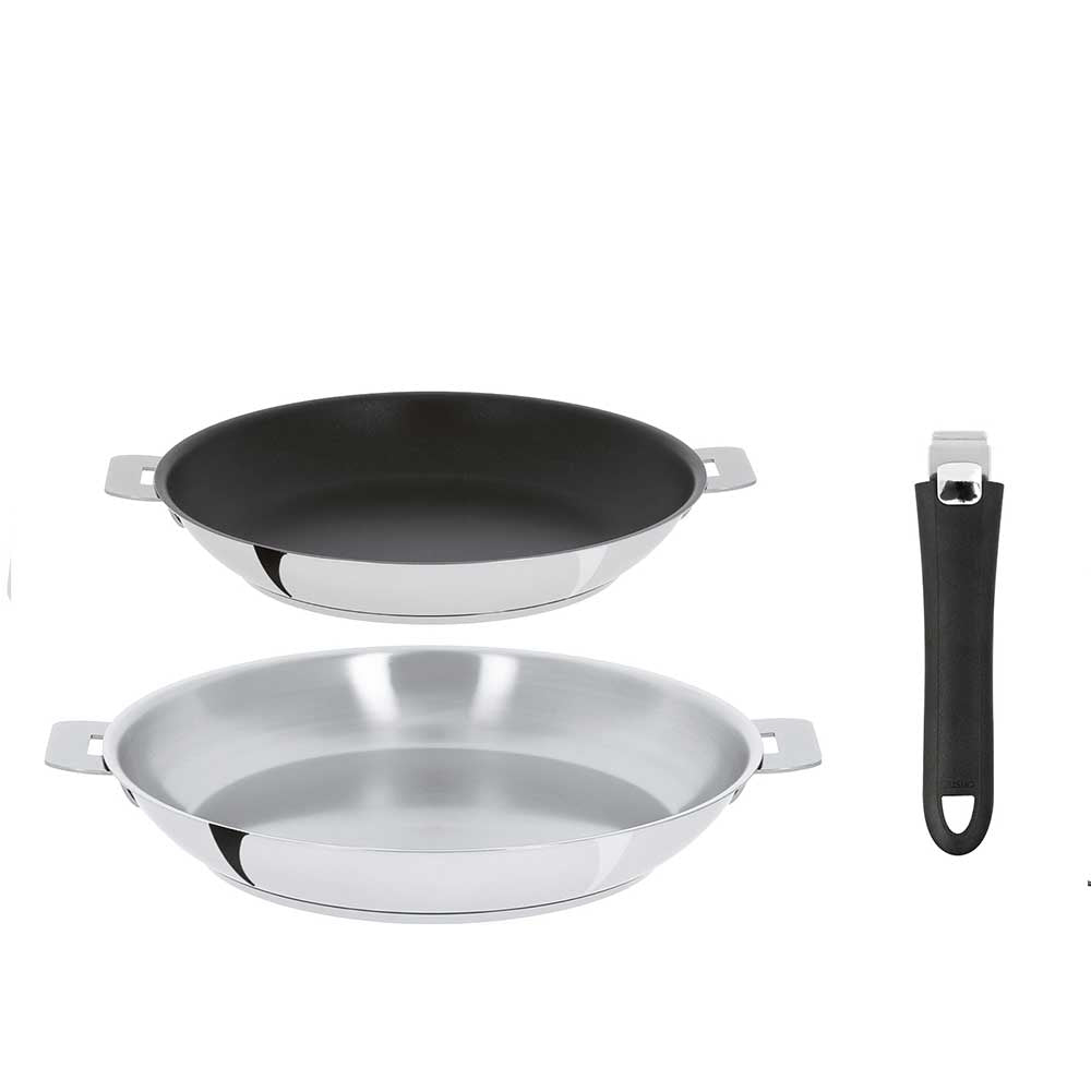 Lot de 2 Poêle Mutine amovible avec poignée incluse - CRISTEL