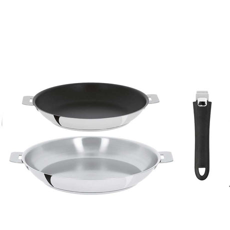 Lot de 2 Poêle Mutine amovible avec poignée incluse - CRISTEL