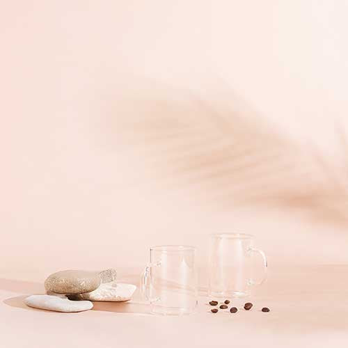 Set 2 tasses en verre pour café et thé - CRISTEL verre borosilicate